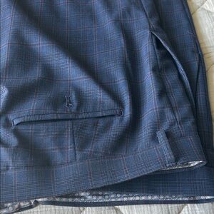 Murano Blue Plaid Men's Dress Pants